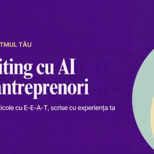Banner curs Copywriting cu AI